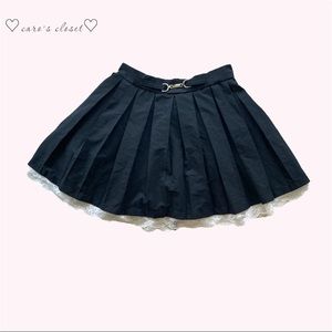 Gothic Pleated Mini Skirt